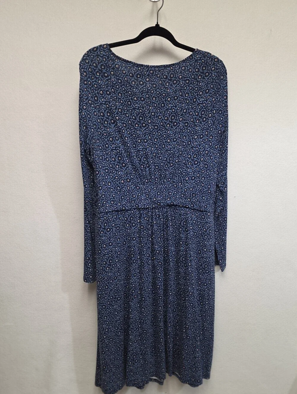 Boden Abigail Long-Sleeve Midi Dress Womens Sz 14(U.S.) Functional Side Pockets